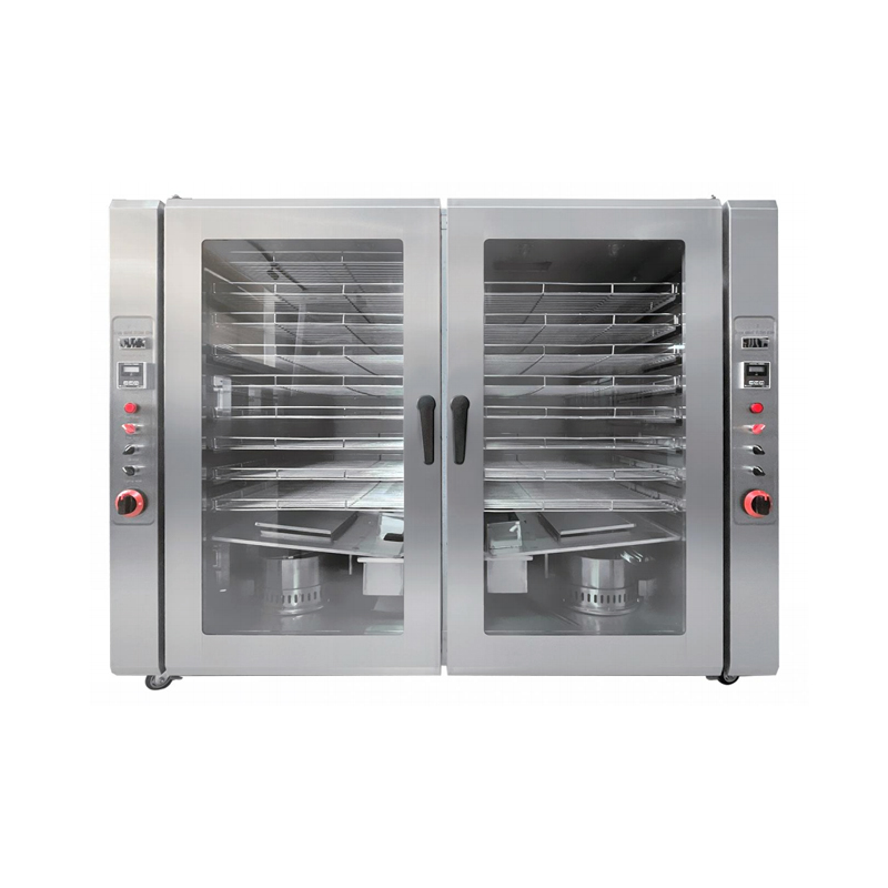 Horno para fumar mediano de nueve capas y doble puerta a gas CY-9