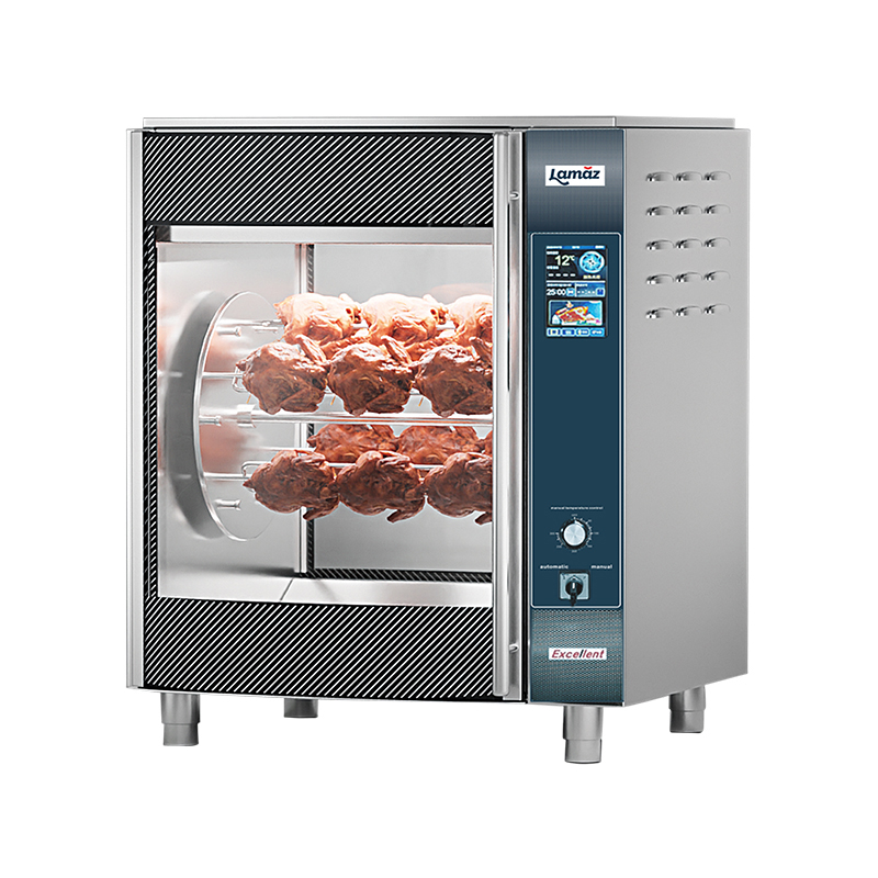 Asador de pollo horizontal con computadora eléctrica de cinco filas 5S