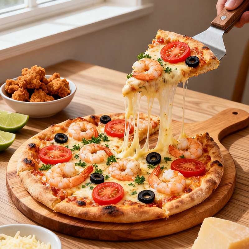 Horno de pizza con transportador de pie D6745