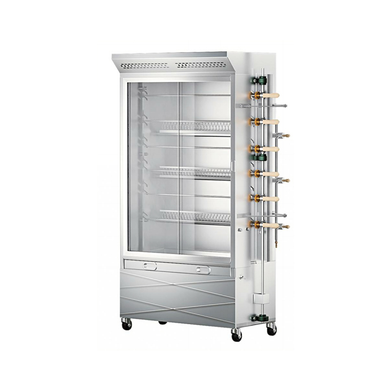 Asador de pollo vertical a gas de seis horquillas 6B