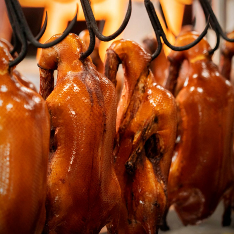 510A Pequeño horno inteligente de aire caliente para pato asado controlado por computadora